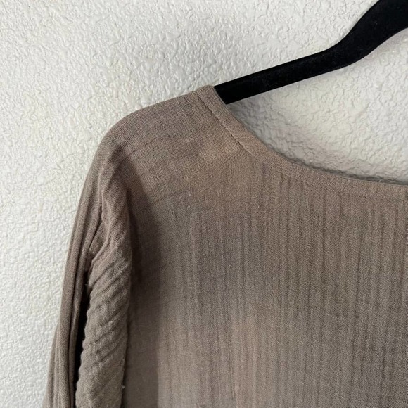 Prairie Underground Lagenlook Women Dolman Sleeve Minimalist Relaxed Blouse M/L - Picture 9 of 10